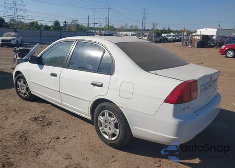 2001 Honda Civic Lx из США, поврежденный, VIN 2HGES16541H525232